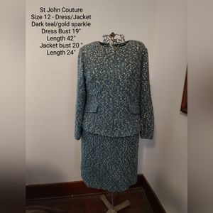 St John Couture Dress Suit